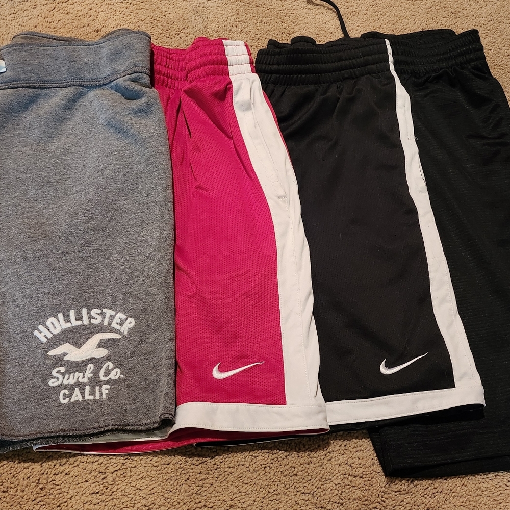 3 pairs men's pull on Nike basketball short 1 pair Hollister size small